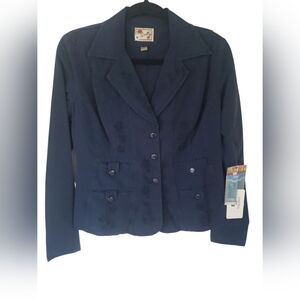 VINTAGE NWT 100% Peruvian Cotton Scully Cantina Collection Blazer/Jacket, M